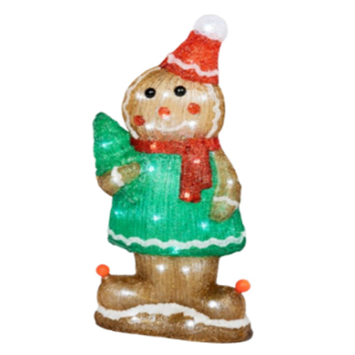 Ronis Acrylic Gingerbreadman 24x15x41cm