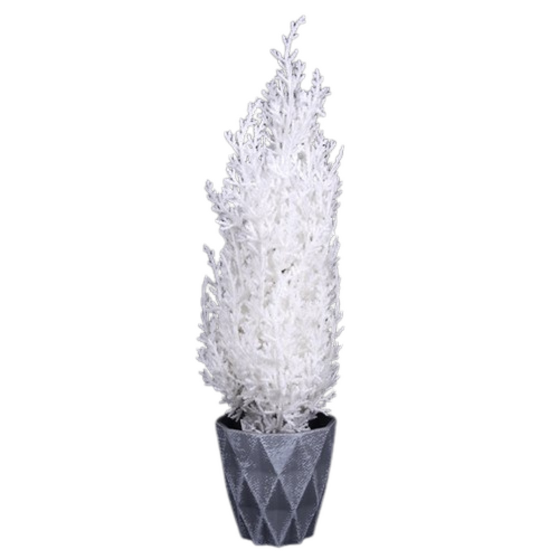 White Christmas Tree In Pot 40cm