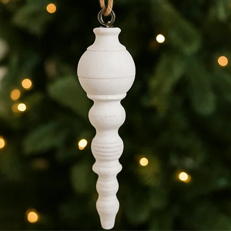 White Metal Finial 35cm