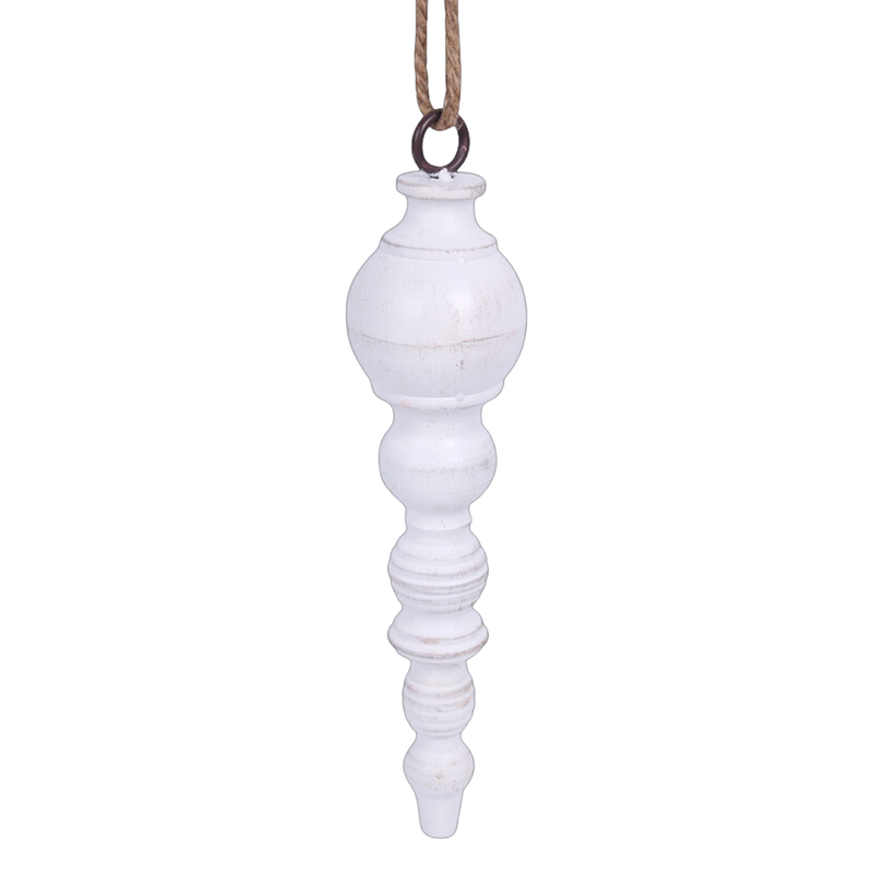 White Metal Finial 35cm