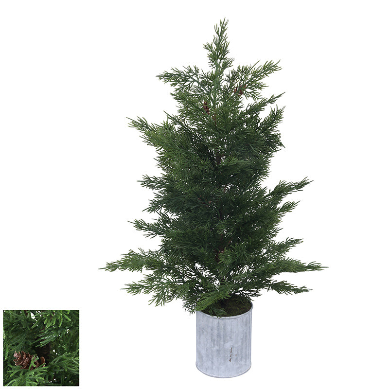Real Touch Potted Pine Tree 63cm