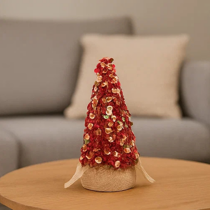 Glitter Tree Red 13.5cm