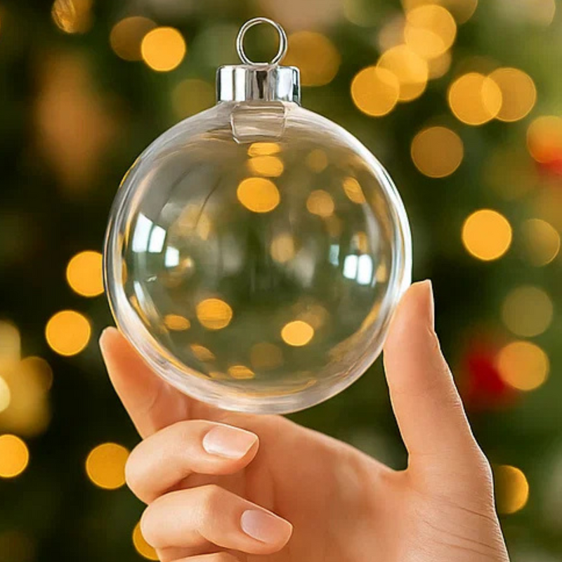 DIY Clear Bauble 8cm