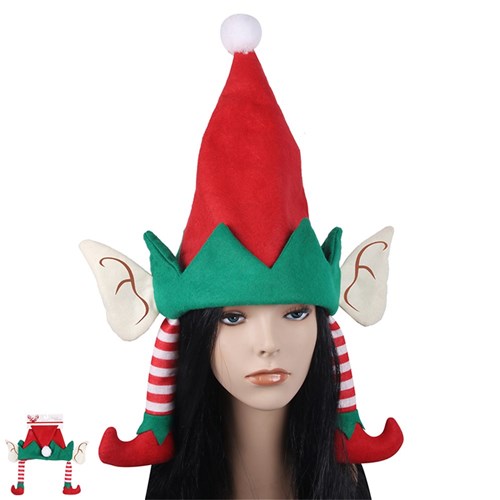 Christmas Hat Dangly Elf Leg