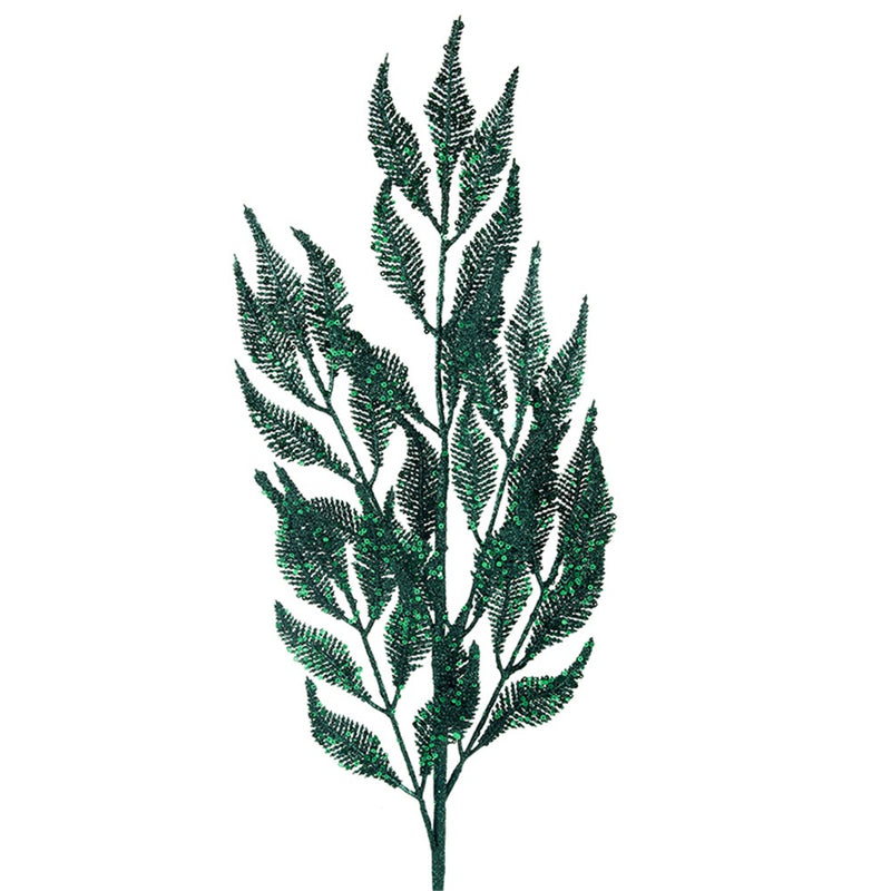 Emerald Glitter Stem 85cm