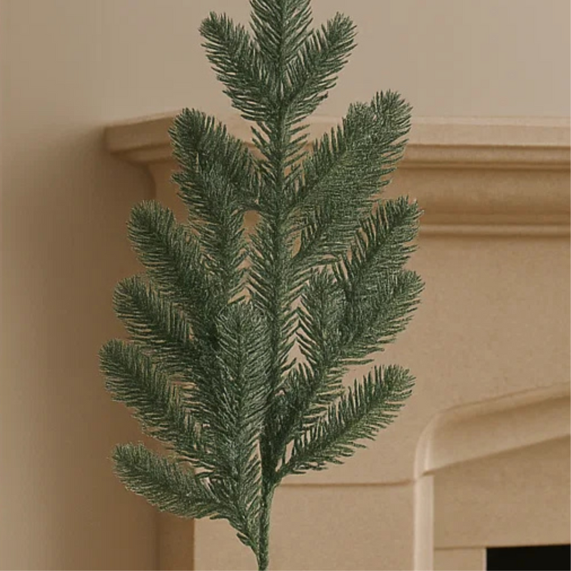 Green Glitter Stem 75cm