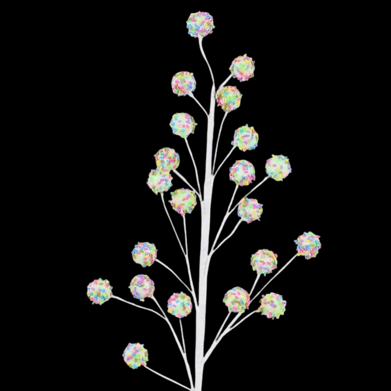 Fairy Floss Stem W/Hundreds & Thousands Finish 55cm