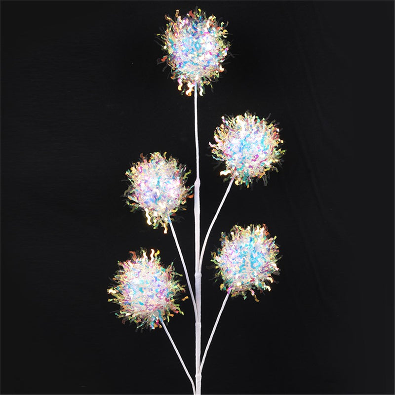 Fairy Floss Irridesent Pom Pom Stem 73cm