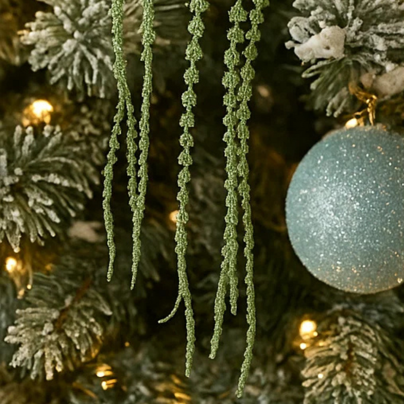 Mint Glitter Finish Dangling Stem 90cm