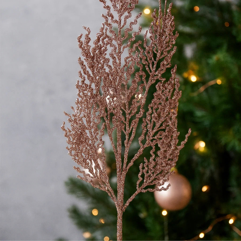 Rose Gold Glitter Stem 68cm