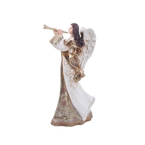 Gold Resin Regal Angel 30cm