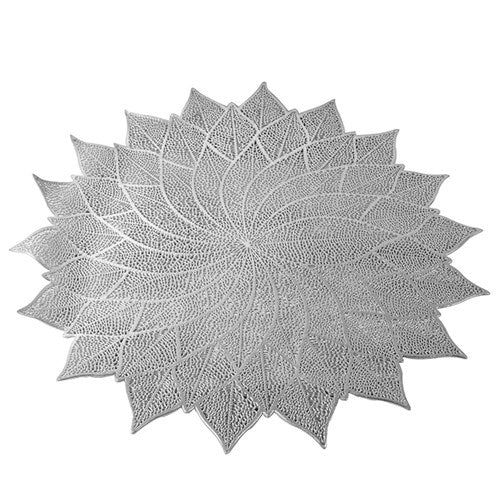 Silver PVC Placemat 38cm