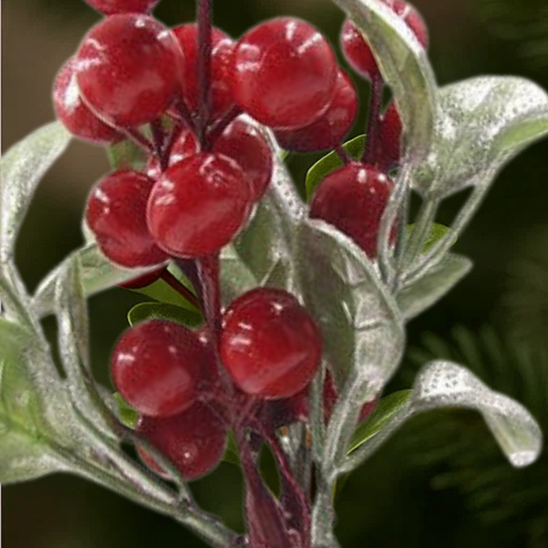 Red Misteletoe Pick 21cm