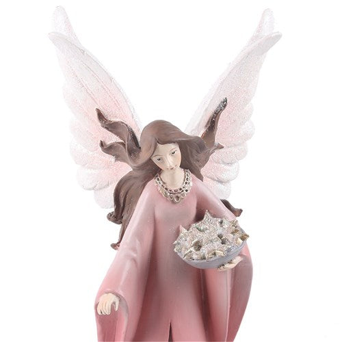 Pink Resin Angel 37.5cm