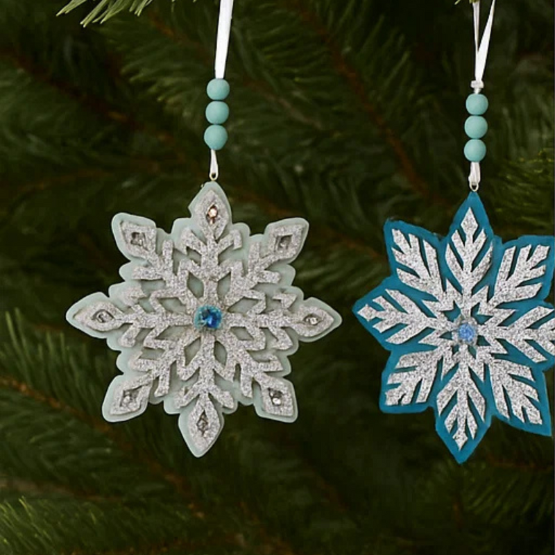 Snowflake Tree Ornament 11x11cm