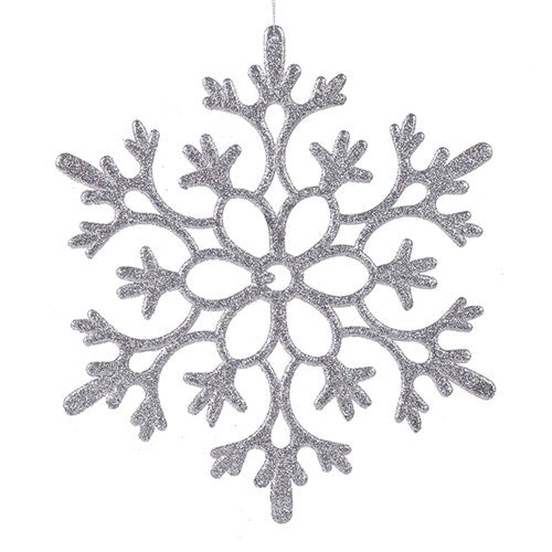 Silver Glitter Snowflake 29.5cm