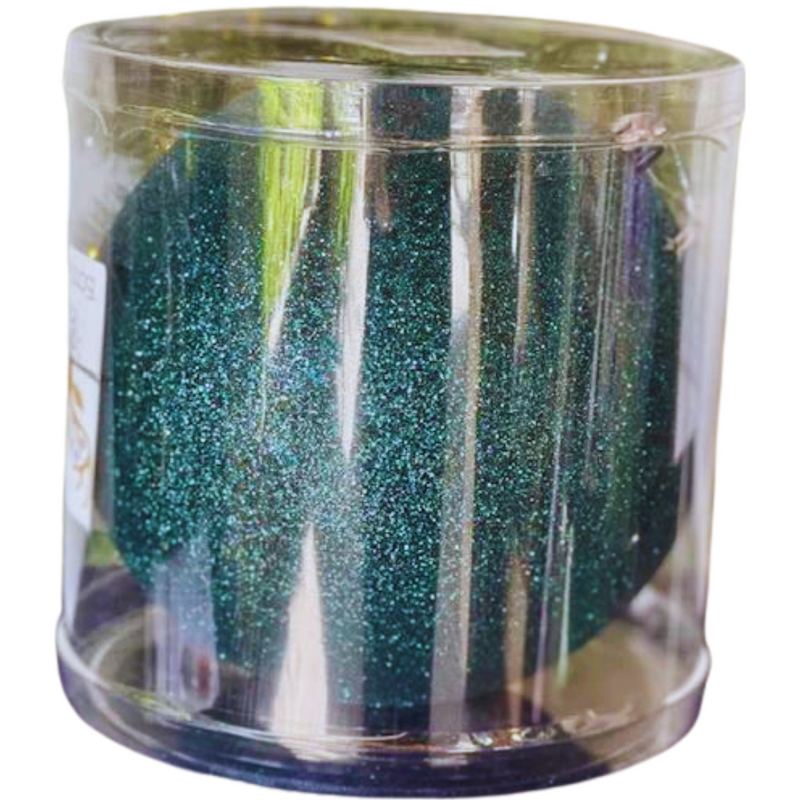 Bauble Emerald 15cm 2 Asstd (Matt, Glitter)
