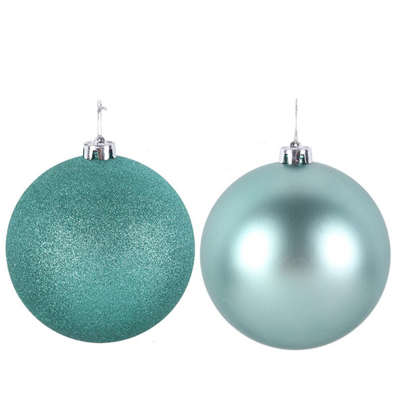 Bauble Mint Green 15cm 2 Asstd