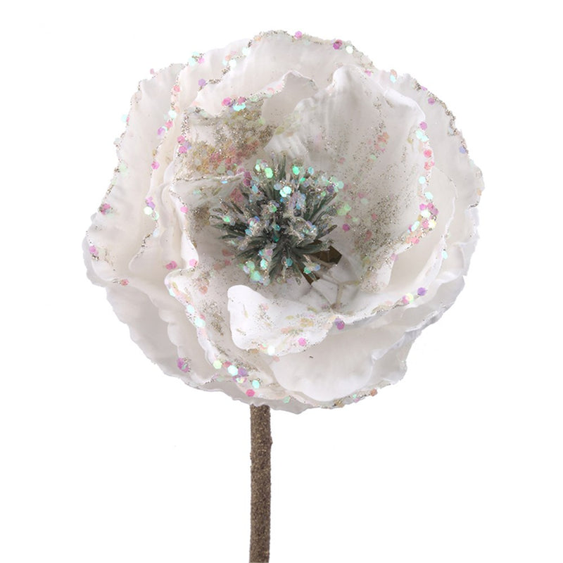 White Magnolia Stem 53cm