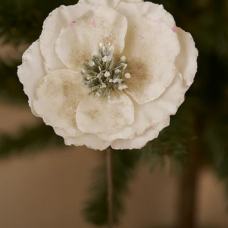 White Magnolia Stem 53cm