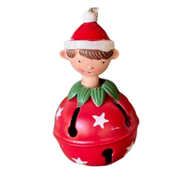 Red Elf Bell Tree Ornament 5x9cm