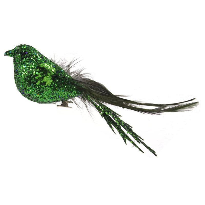 Emerald Bird W/ Clip 16cm