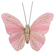 Pink Butterfly W/Clip 9cm 2pk – thumbnail