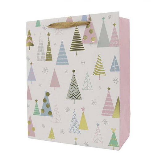 Pastel Tree Gift Bag Med 17.8x22x9.8cm