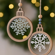 Snowflake Tree Ornaments 12x9.8x0.5cm – thumbnail