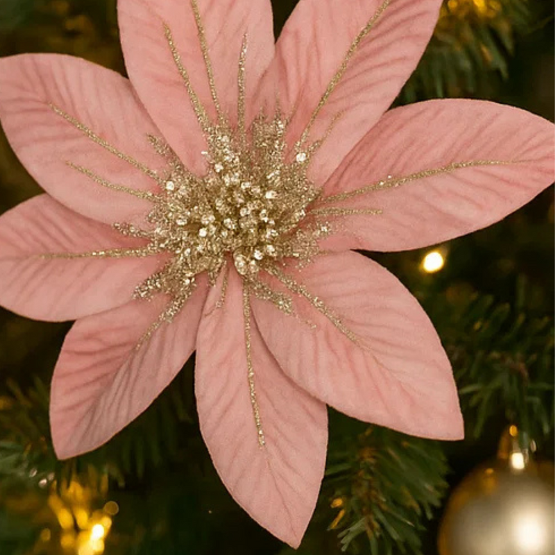 Pink Velour Spray With Clip 29x19cm