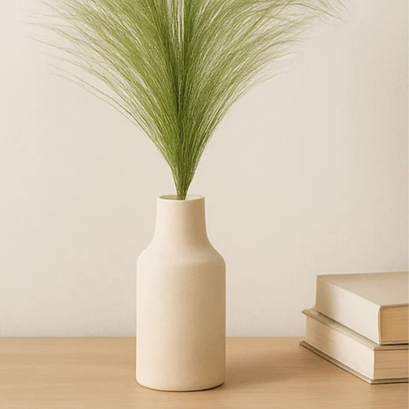 Green Faux Pampas Stem 48cm