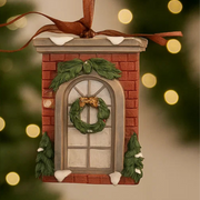 Resin Christmas Door Tree Ornament 6x1.5x9cm – thumbnail