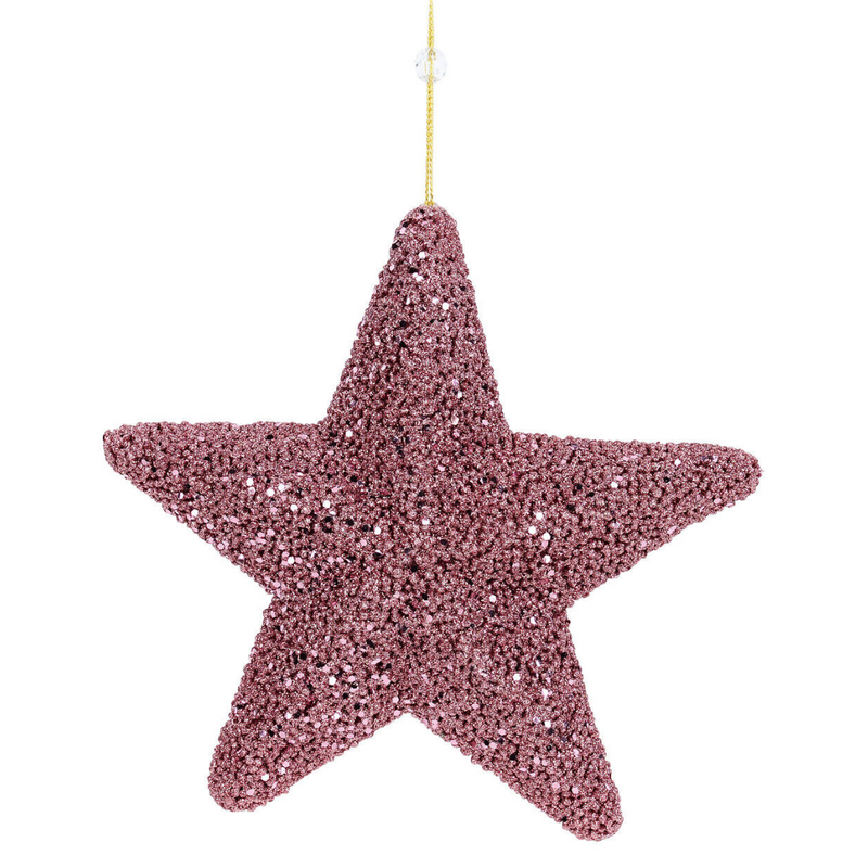 Rose Hanging Star 25cm