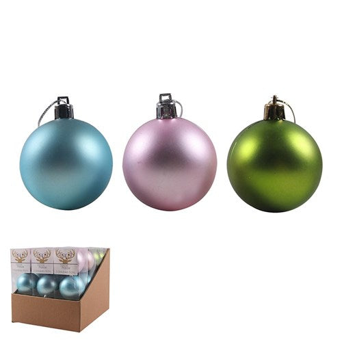 Baubles Fairy Floss 8cm Pack of 3