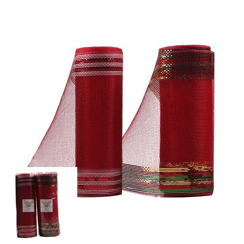 Metallic Mesh Roll 26cmx10M In Pdq 4 Asstd
