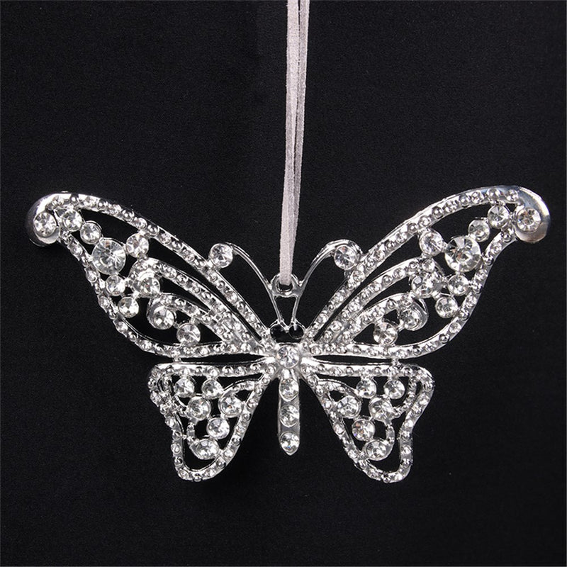 Crystal Butterfly Tree Ornament 12x8cm