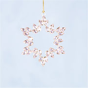 Pink Glass Star Tree Decoration 12cm