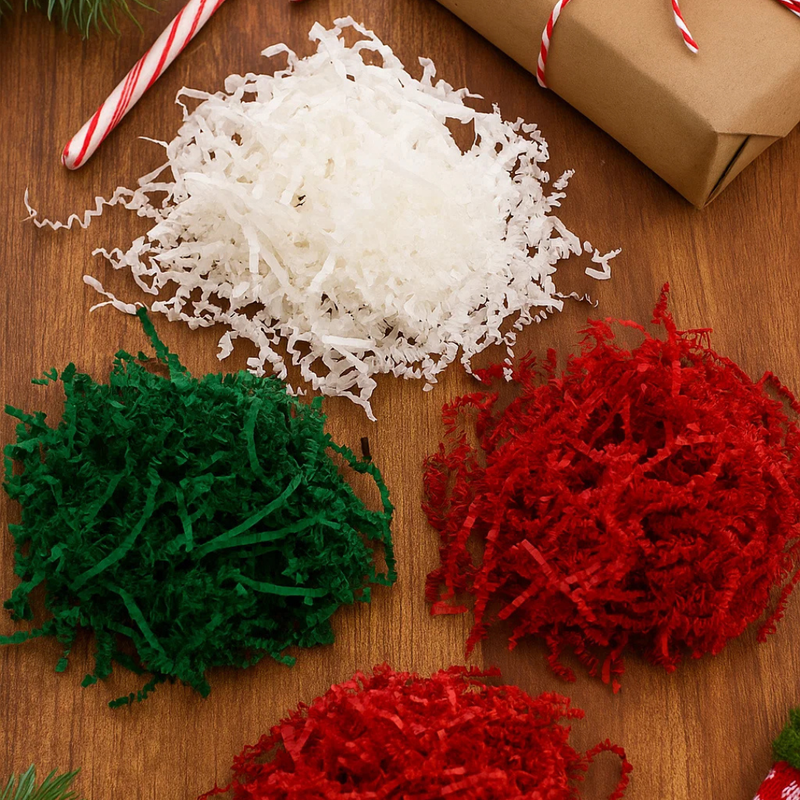 Shredded Tissue Red, White, Green 40G