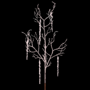 Silver Glitter Pick with Acrylic Icicles 77cm – thumbnail
