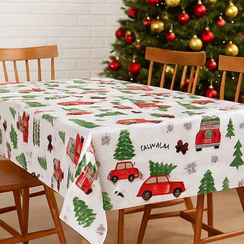 Flannel Back Table Cover 50gm 132x178cm