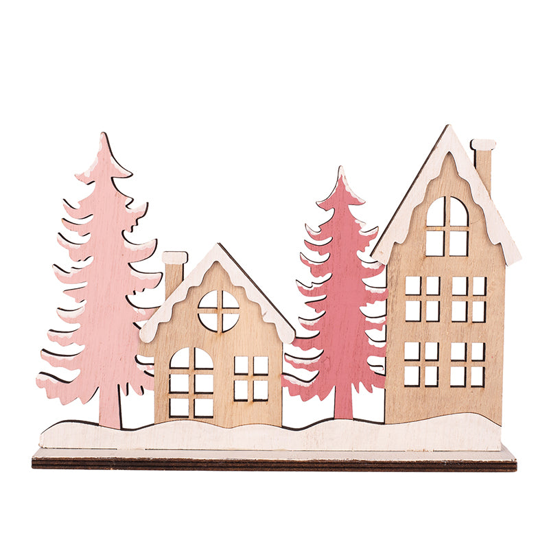 Spirits MDF Village Scene 17.7x24.5x4.5cm