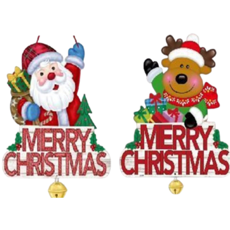 Ronis Santa & Reindeer Décor 37cm