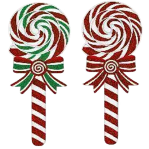Ronis Lollipop Candy Cane Décor 80cm Assorted