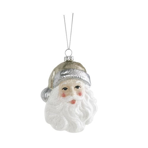 Plastic Santa Ornament 9X12cm