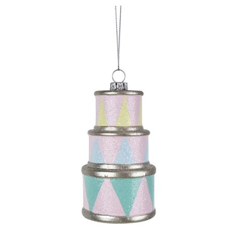 Plastic 3 Tier Cake Ornament6X11cm