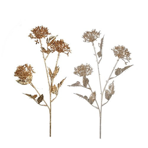 Gold & Platinum Queen Anne Stem 65cm 2 assorted