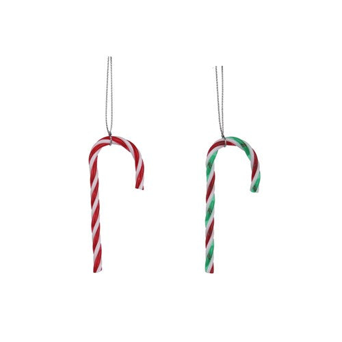 Candy Canes 4Pk 9cm 2 assorted