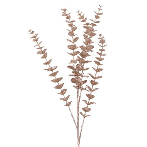 Champagne Glitter Foilage Stem 83cm