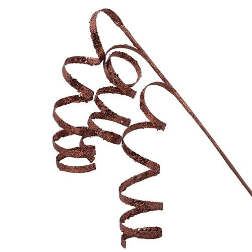 Copper Glitter Swirl Stem 80cm