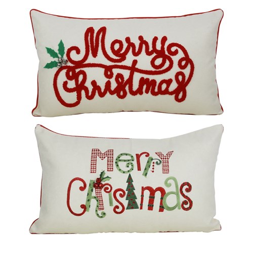 Christmas Cushion 30X43cm 2 assorted